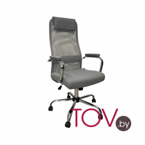 Кресло SitUp Alfa chrome (сетка Grey/ткань Grey) Кресло SitUp Alfa chrome (сетка Grey/ткань Grey)